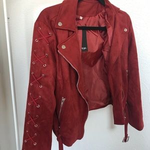 NWT Nasty Gal Suede Jacket (XL)
